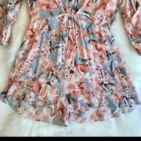 Jaase Aria Floral Ruffle‎ Romper shorts beach boho - Picture 3 of 9